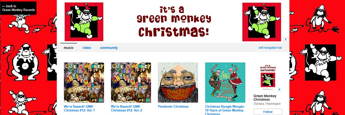 Read more about the article Announcement: Ye Olde Green Monkey Christmas Album 2026!