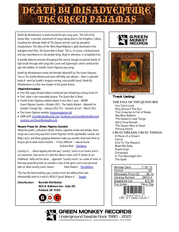 First page of GM1014 PJ_Death-1_Sheet