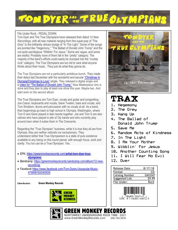 First page of GM1047 True Olympians -1_Sheet