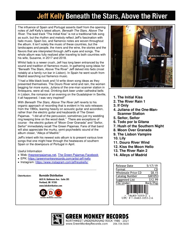 First page of GM1053 Jeff Kelly Beneath the Stars -1_Sheet