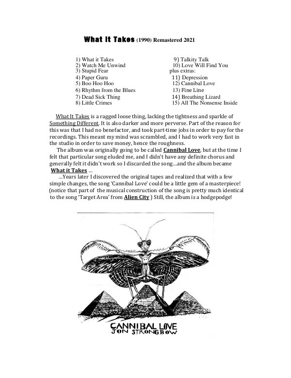 First page of What It Takes FINAL from Jon