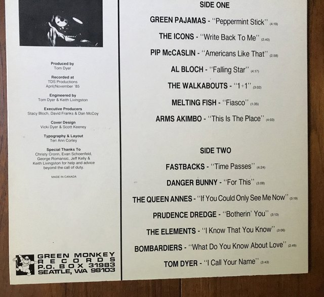 Tom Dyer picture from the Green Monkey Records newsletter, December 2023