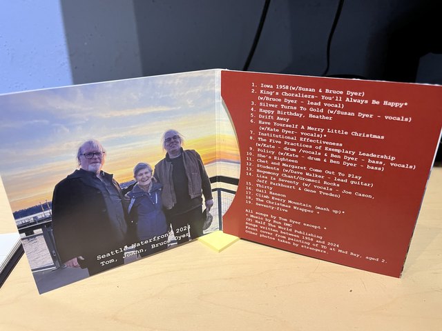 Tom Dyer picture from the Green Monkey Records newsletter, May 2025