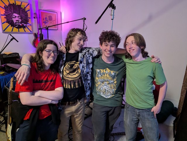 The True Olympians picture from the Green Monkey Records newsletter, July 2025